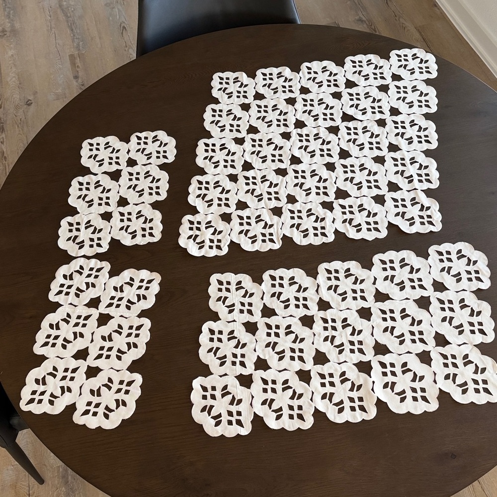 4 Handmade Korean Satin Table Cloth